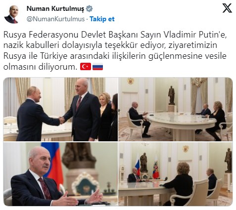 TBMM Başkanı Kurtulmuş'tan Putin ile kritik görüşme! Putin-Erdoğan zirvesinin tarihi belli oldu